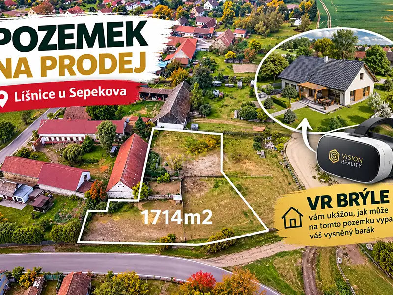 Prodej stavebního pozemku 1714 m², Sepekov – náhled fotky 3