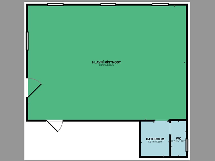 Pronájem komerčního prostoru, 55 m² (11 z 11)