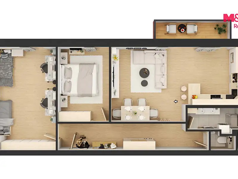 Prodej bytu 3+kk 85 m², Čestice – náhled fotky 3
