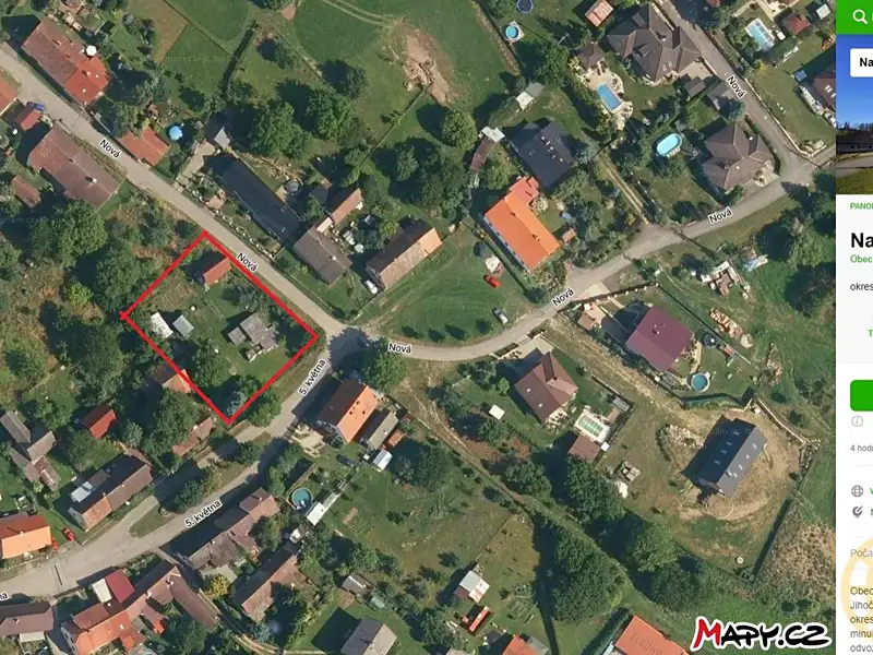 Prodej stavebního pozemku 1387 m², Nadějkov – náhled fotky 1