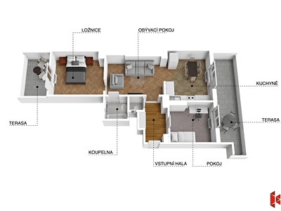Prodej bytu 3+kk, 56 m² (3 z 30)
