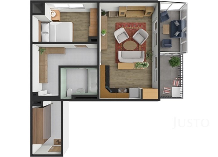 Wohnung 2+kk zur Miete, 46 m² (3 von 16)