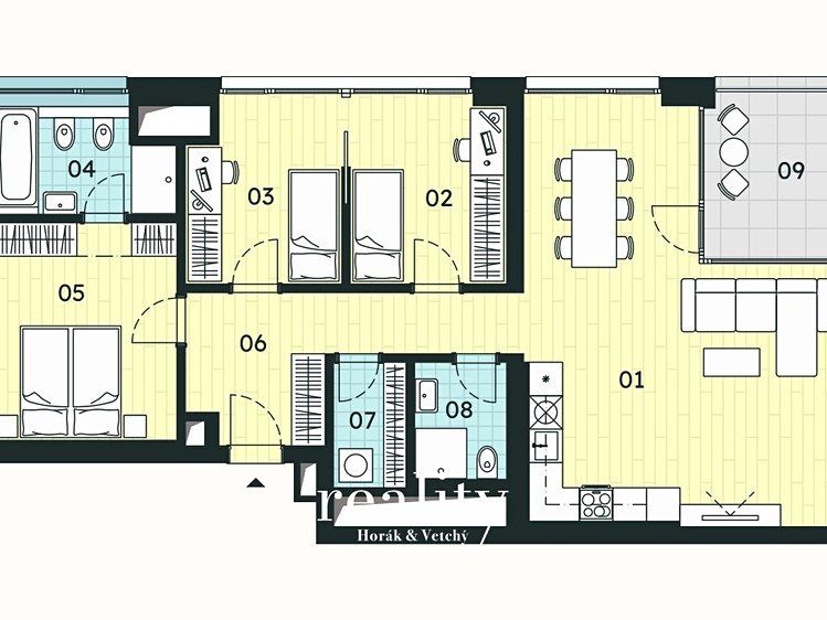 Квартира 4+kk на продаж, 90 м² (9 з 14)