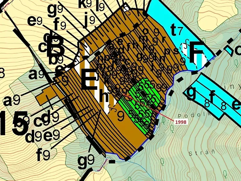 Dražba lesa 1069 m², Kelníky – náhled fotky 3