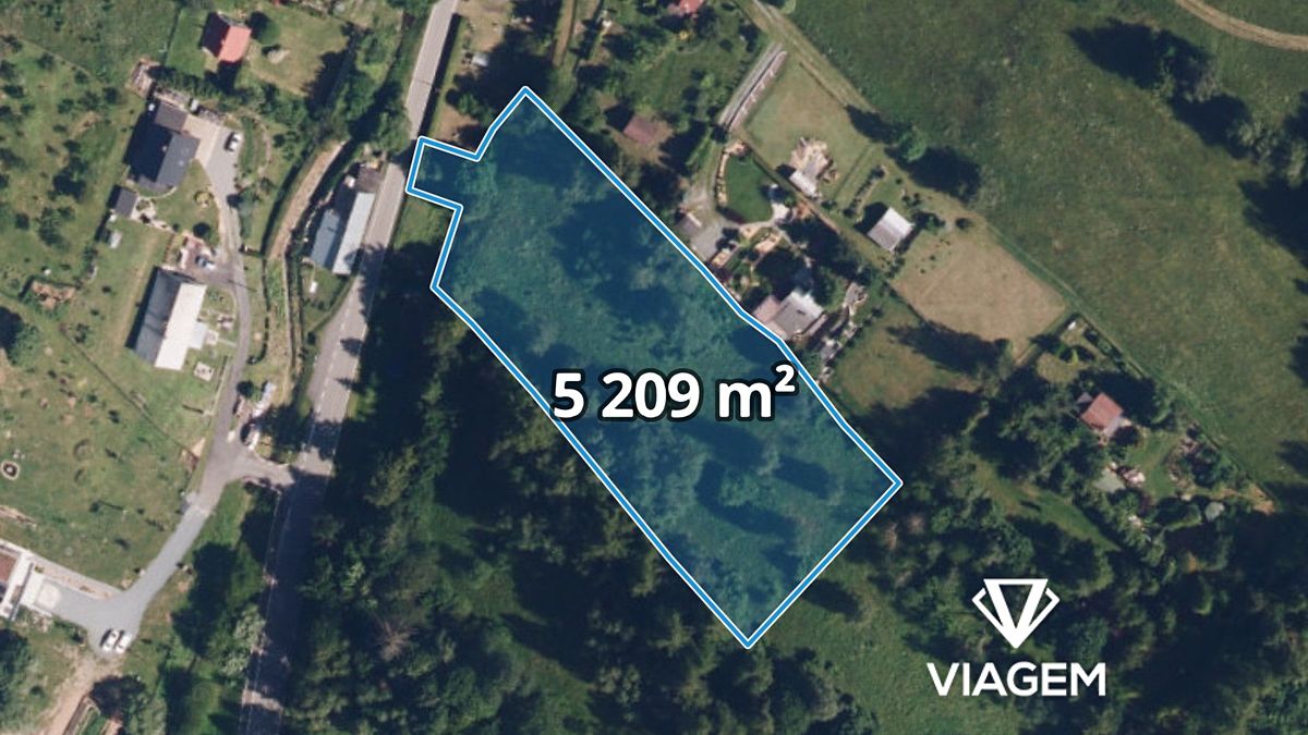 Prodej stavebního pozemku 5209 m², Dlouhá Stráň – fotka 1 z 3