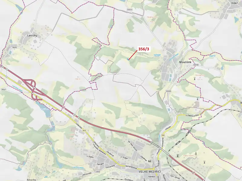 Dražba lesa 1312 m², Velké Meziříčí – náhled fotky 1