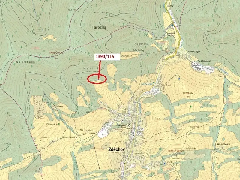 Dražba lesa 200 m², Zděchov – náhled fotky 1