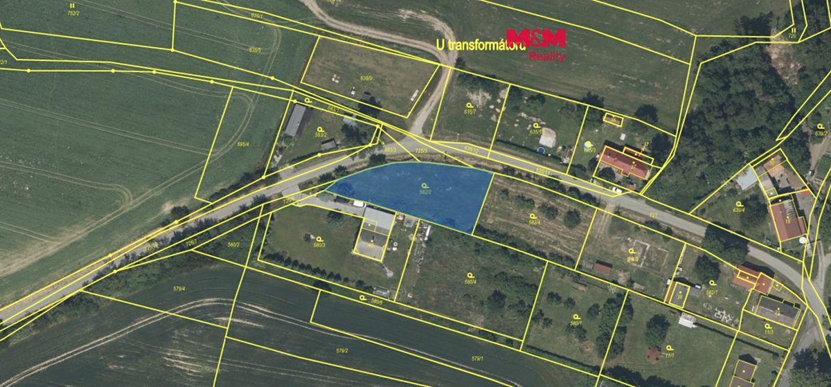 Prodej stavebního pozemku 1176 m², Přehýšov – fotka 1 z 3