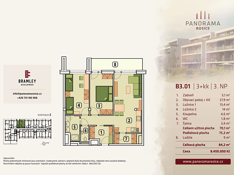 Wohnung 3+kk zum Kauf, 84 m² (7 von 7)