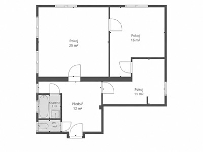 Wohnung 3+kk zum Kauf, 70 m² (2 von 29)