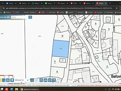 Prodej stavebního pozemku 1262 m²