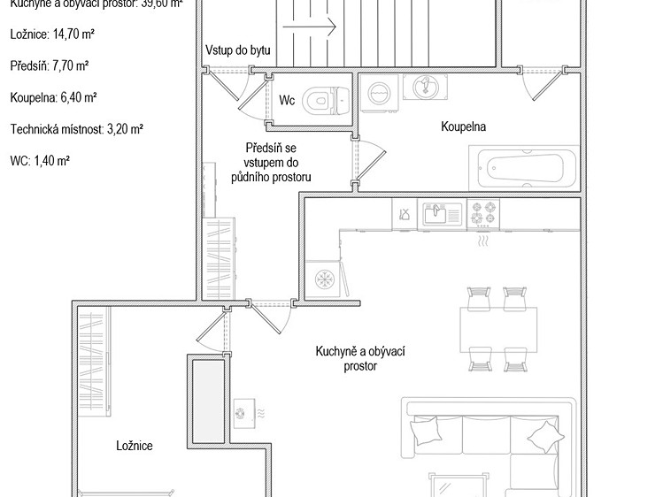 Квартира 2+kk на продаж, 73 м² (11 з 13)