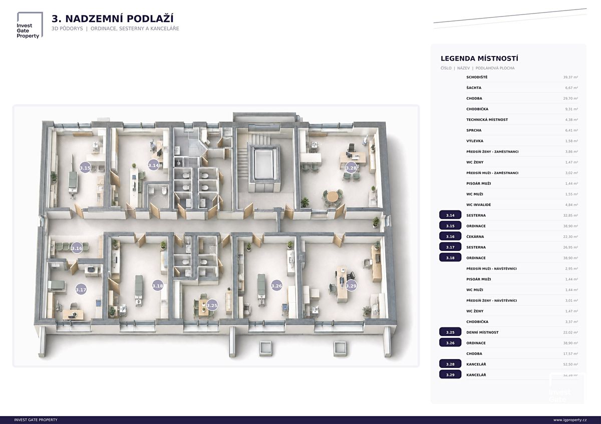 Pronájem ordinace 40 m² – fotografie 3