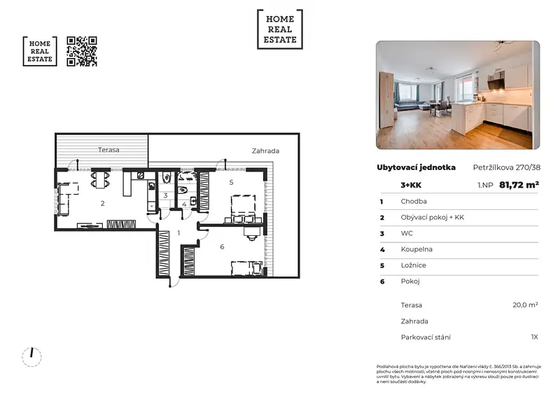 Prodej bytu 3+kk 82 m², Praha – náhled fotky 3