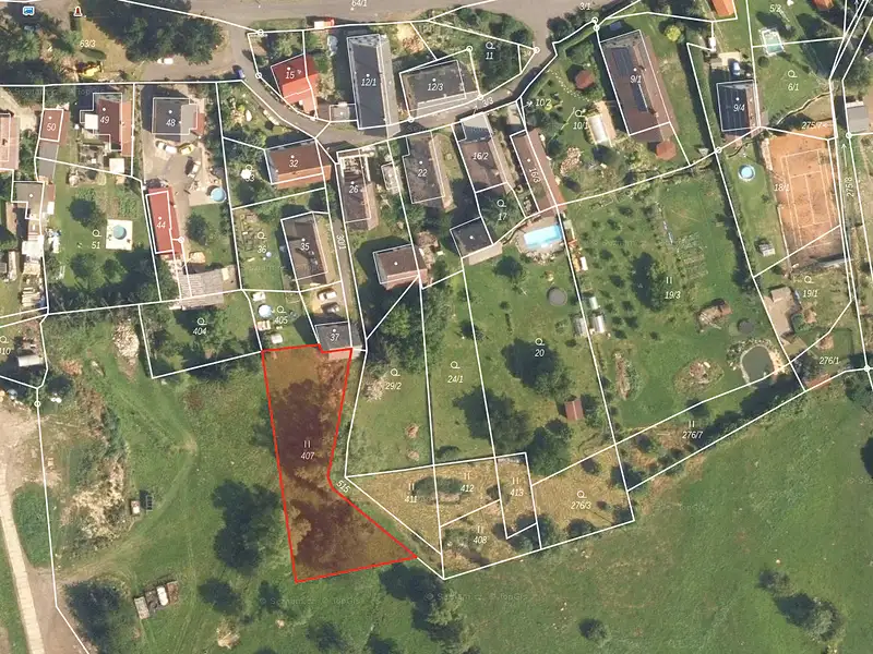 Prodej stavebního pozemku 1090 m², Tašov – náhled fotky 1