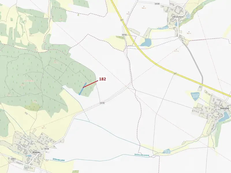 Dražba lesa 2665 m², Klučov – náhled fotky 1