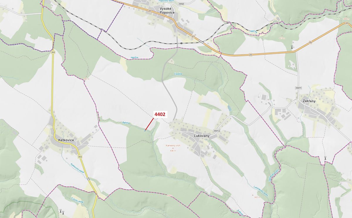 Dražba lesa 382 m², Lukovany – fotka 1 z 3