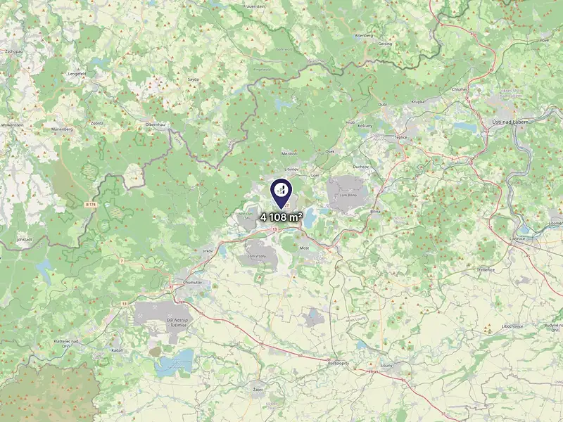Prodej pozemku 4108 m², Horní Jiřetín – náhled fotky 3