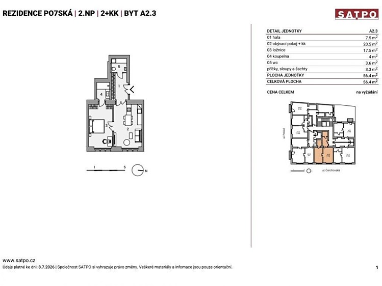 Квартира 2+kk на продаж, 56 м² (10 з 10)