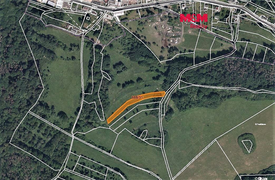 Prodej louky 1493 m², Valkeřice – fotka 1 z 3