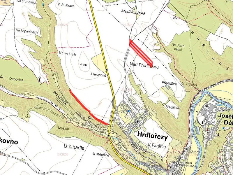 Prodej pole 23622 m², Hrdlořezy – náhled fotky 3
