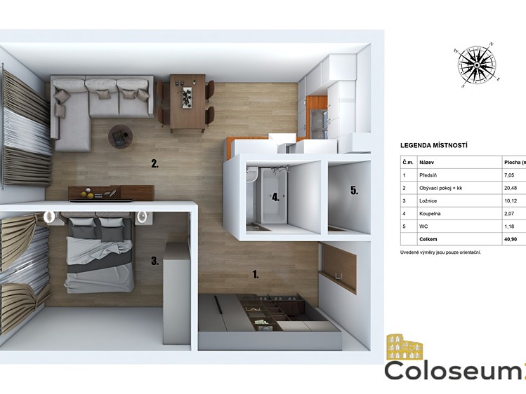 Квартира 2+kk на продаж, 42 м² (19 з 25)