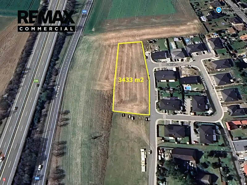 Prodej komerčního pozemku 3433 m², Pletený Újezd – náhled fotky 2