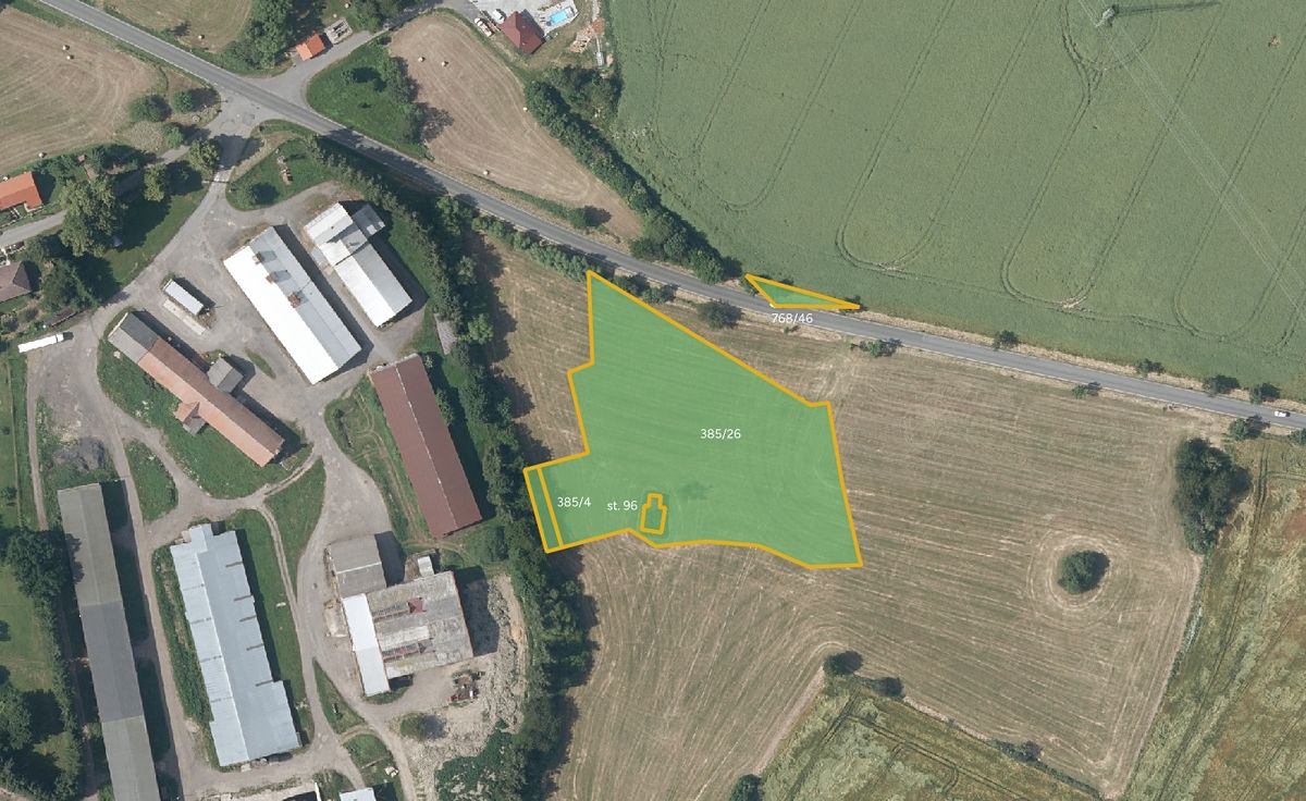 Prodej pole 73439 m², Onomyšl – fotka 1 z 3