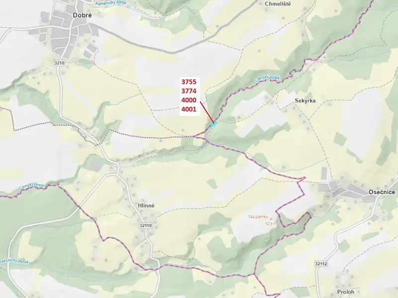 Dražba lesa 1509 m², Osečnice – náhled fotky 1