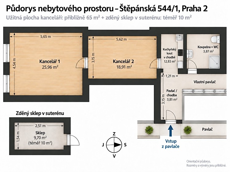 Комерційне приміщення в оренду, 74 м² (7 з 13)