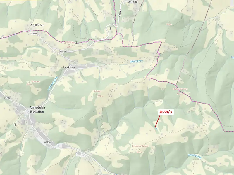 Dražba pozemku 673 m², Valašská Bystřice – náhled fotky 1