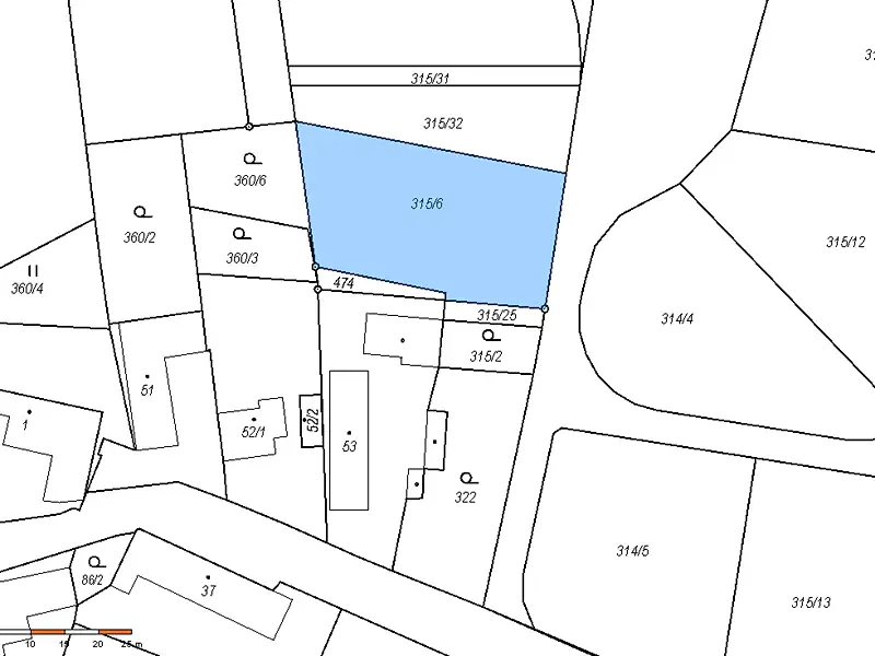 Prodej stavebního pozemku 1207 m², Divec – náhled fotky 1