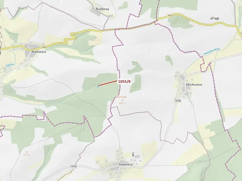 Dražba lesa 546 m², Milavče – náhled fotky 1