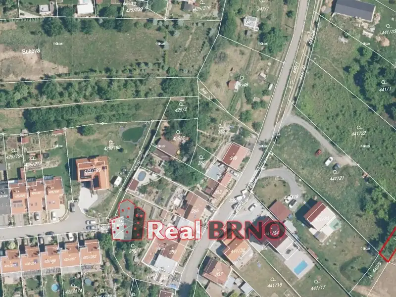 Prodej stavebního pozemku 1928 m², Kanice – náhled fotky 3