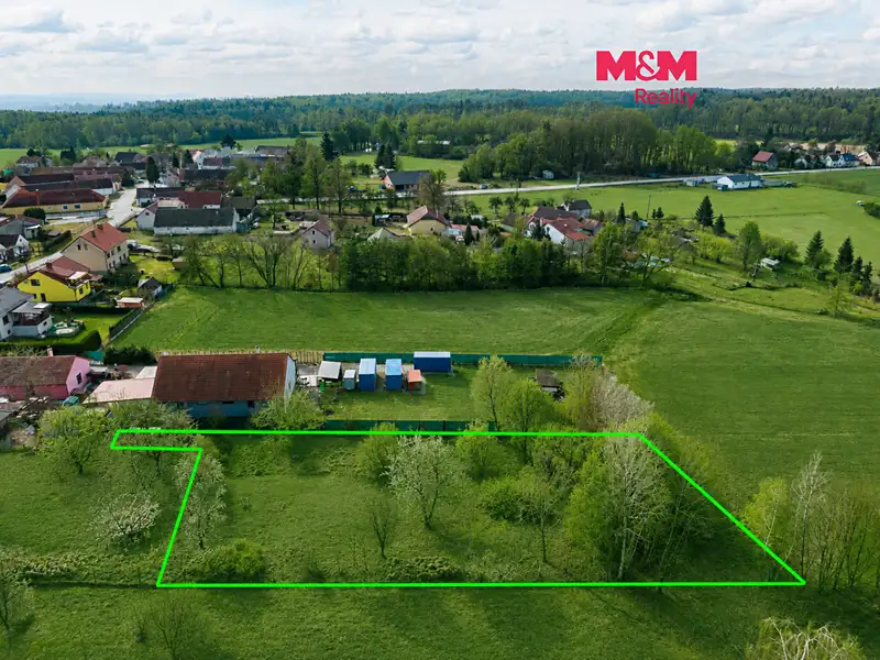 Prodej stavebního pozemku 1727 m², Borovany – náhled fotky 1