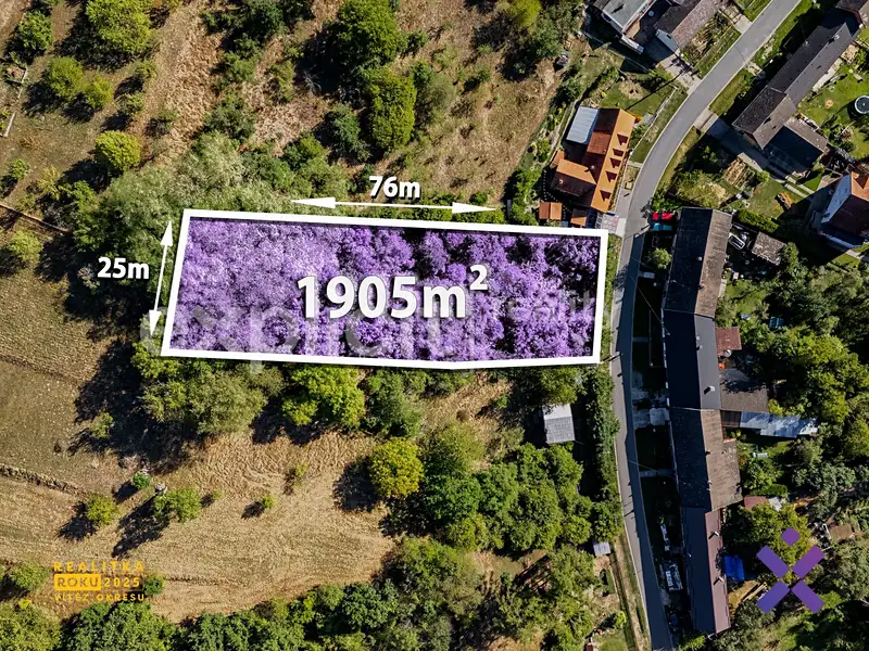 Prodej stavebního pozemku 1905 m², Bohuslavice u Zlína – náhled fotky 1
