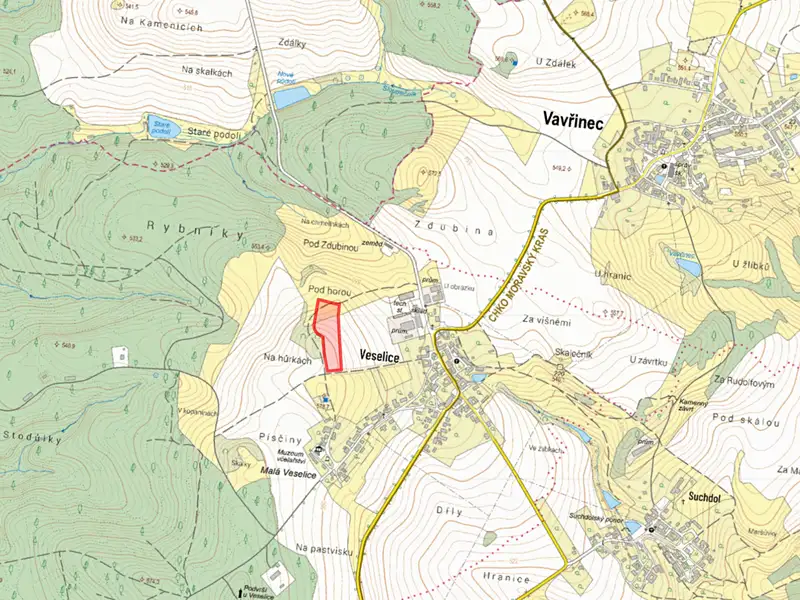 Prodej pole 8667 m², Vavřinec – náhled fotky 2