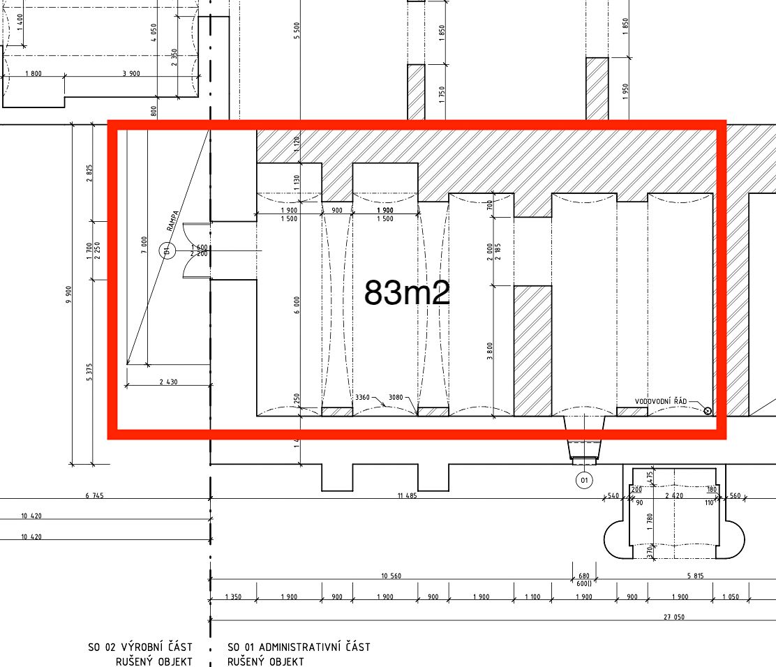 Pronájem skladového prostoru 83 m², Vítkov – fotka 1 z 3