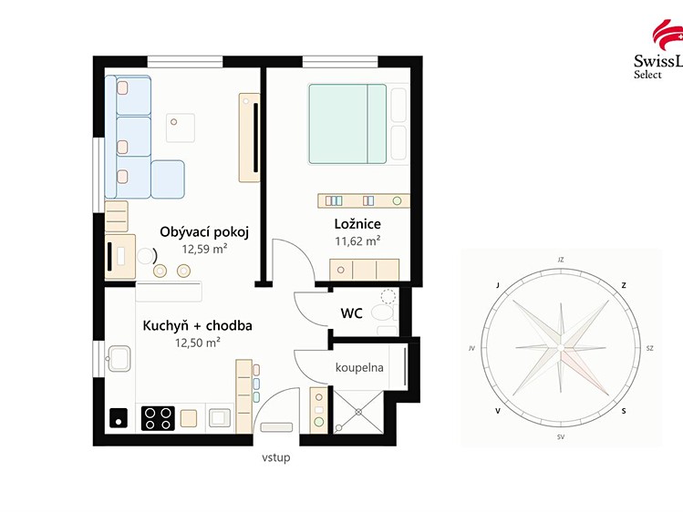 Квартира 2+kk на продаж, 42 м² (19 з 19)