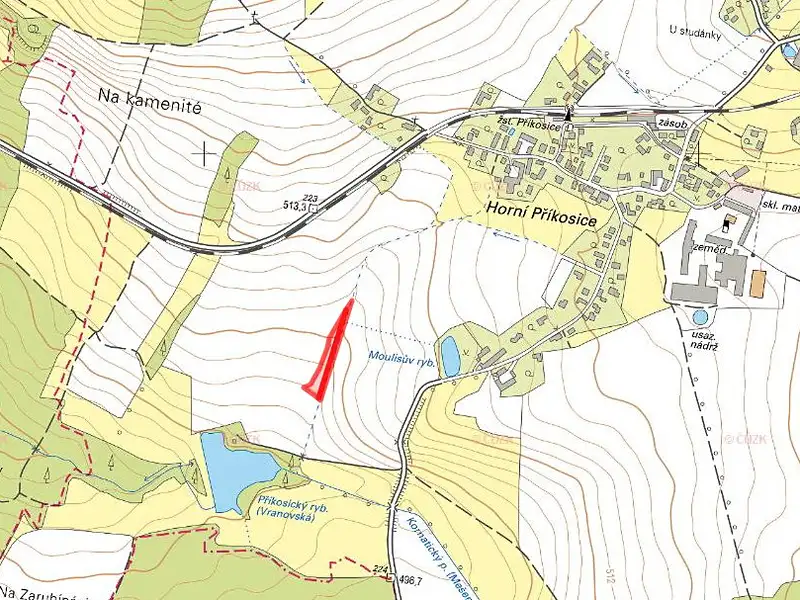 Prodej pole 3569 m², Příkosice – náhled fotky 3