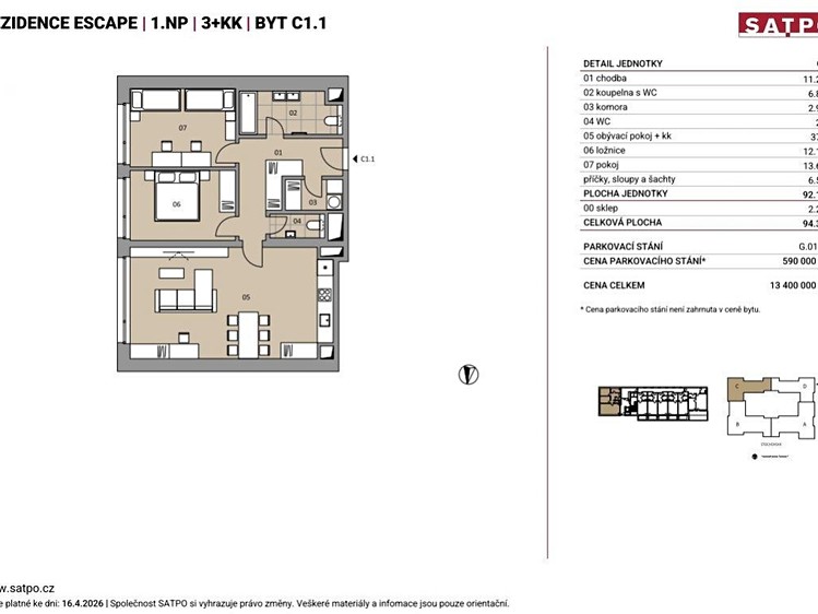 Prodej bytu 3+kk, 92 m² (14 z 14)