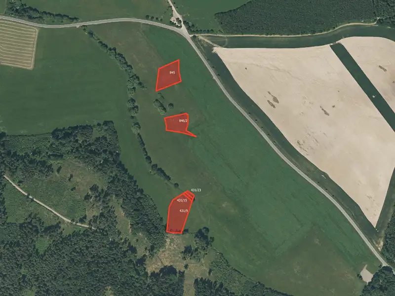 Prodej pole 57153 m², Bušovice – náhled fotky 2