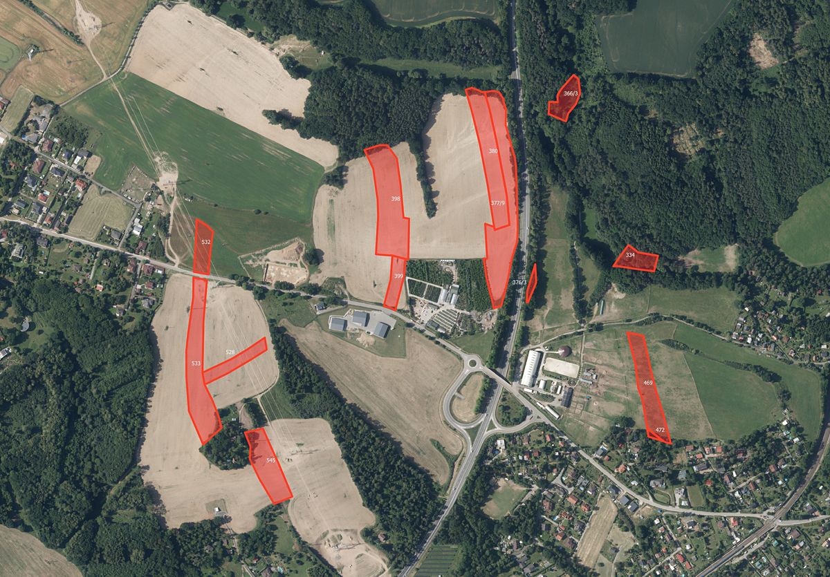 Prodej pole 22927 m², Čtyřkoly – fotka 1 z 3