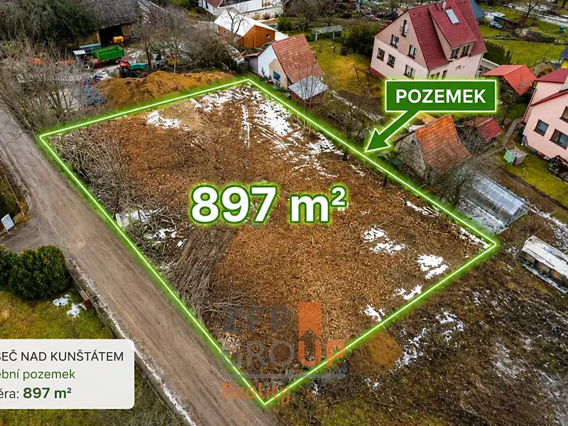 Prodej stavebního pozemku 897 m², Rozseč nad Kunštátem – náhled fotky 1