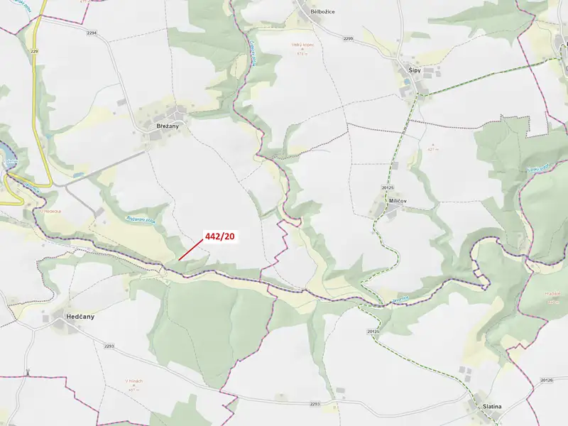 Dražba lesa 33 m², Břežany – náhled fotky 1