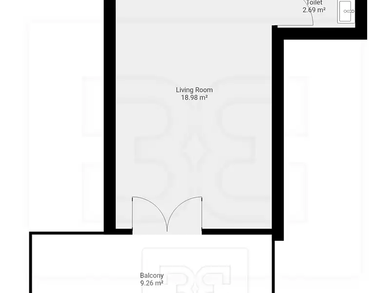 Pronájem bytu 1+kk 22 m², Praha – náhled fotky 3