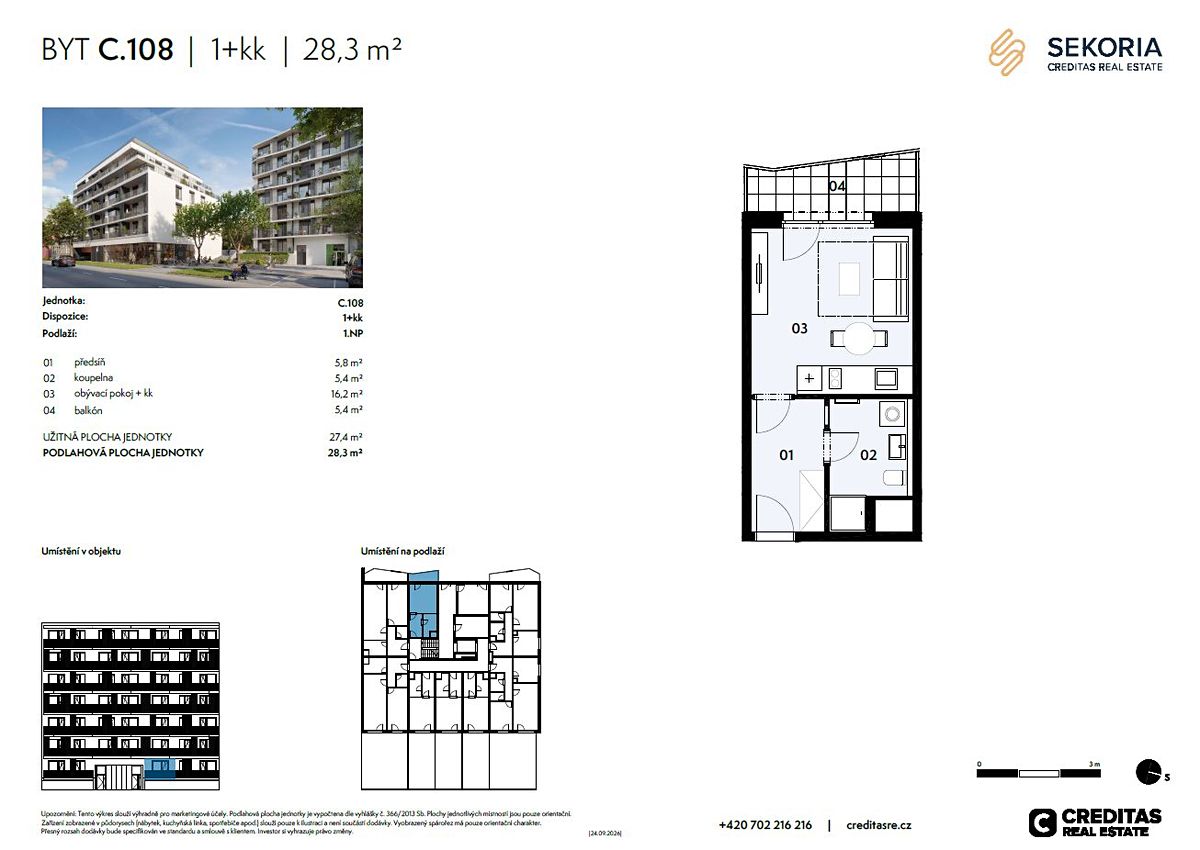 Prodej bytu 1+kk 27 m² – fotografie 5
