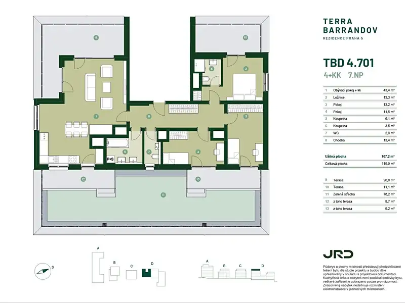 Prodej bytu 4+kk 120 m², Praha – náhled fotky 2