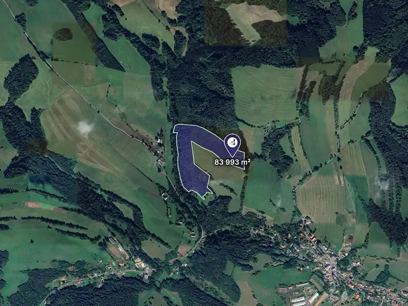Prodej lesa 97502 m², Cotkytle – náhled fotky 1