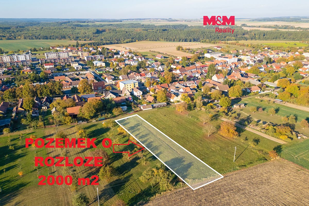 Prodej zahrady 2000 m², Kožlany – fotka 1 z 3